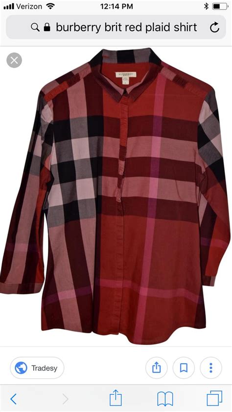 burberry red plaid shirt|burberry uk official site.